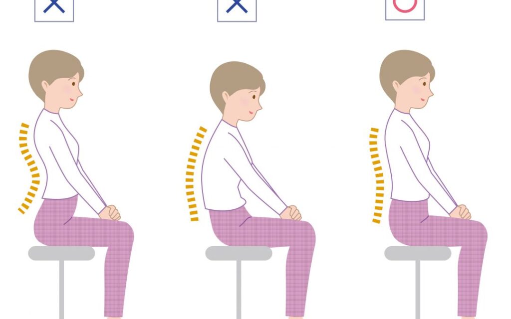 بهترین روش نشستن برای گودی کمر